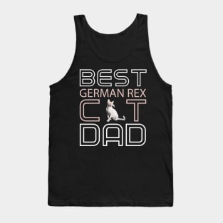 Best German Rex Cat Dad Tank Top